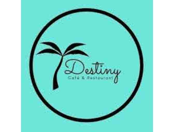 Destiny Cafe $50 Gift Certificate