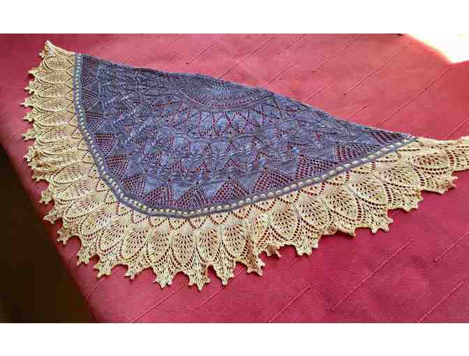 Stunning Hand-knit Shawl by Lani Daniels
