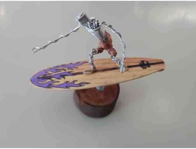 Handmade Surfer Bobble Figurine by Artist Jamiee - Photo 1