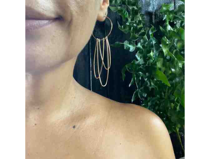 14kt Gold-Filled Dream Catcher Earrings by Bianca Srebnick