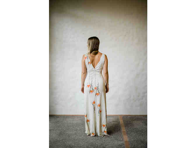 Vintage Birds of Paradise Maxi Dress