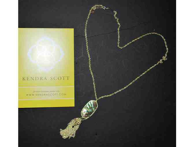 Kendra Scott Rayne Necklace in Abalone Shell/Gold