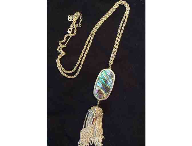Kendra Scott Rayne Necklace in Abalone Shell/Gold