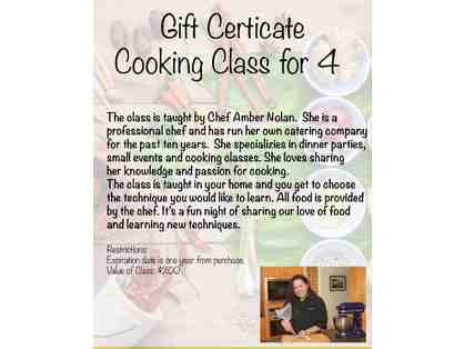 Private In Home Cooking Class with Chef Amber Nolan