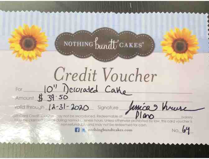 Nothing Bundt Cakes Voucher - 10' decorated cake