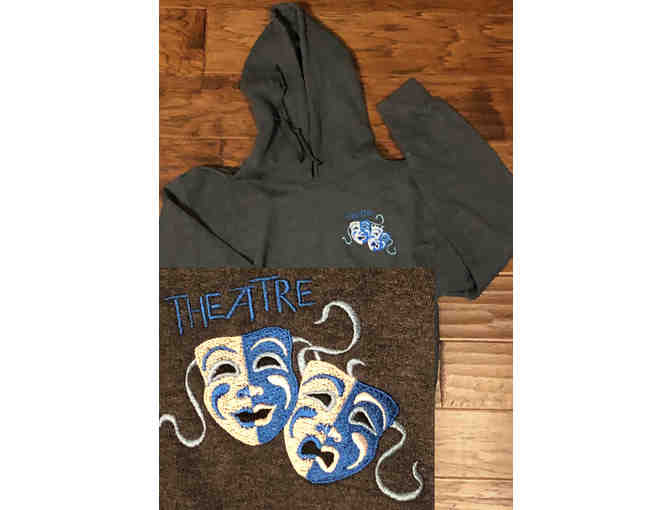 Theatre Design Logo Hoodie Sweatshirt (you pick size and color)