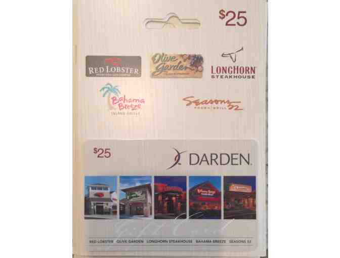 $25 Darden Restaurant Gift Card- Red lobster, Olive Garden, Longhorn, Bahama Breeze - Photo 1