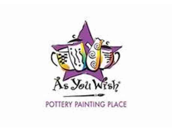 As You Wish Pottery Painting-Pass for 5 Free Studio Fees