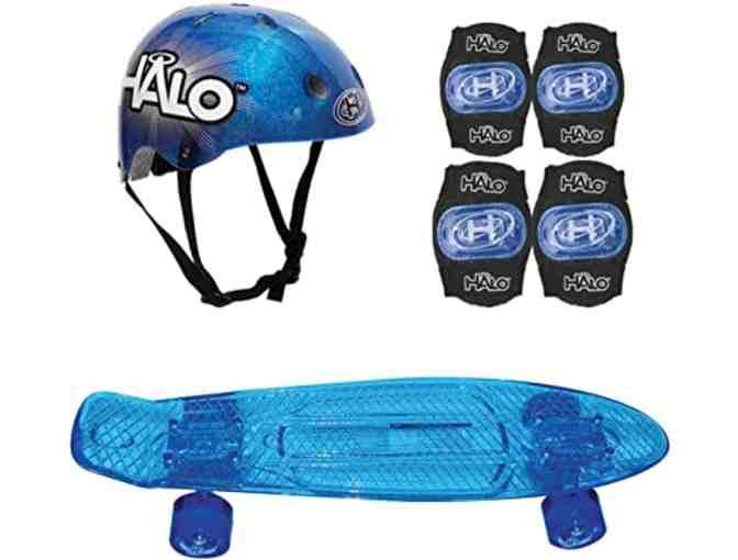 HALO 6-Piece Skateboard Combo Set - Blue