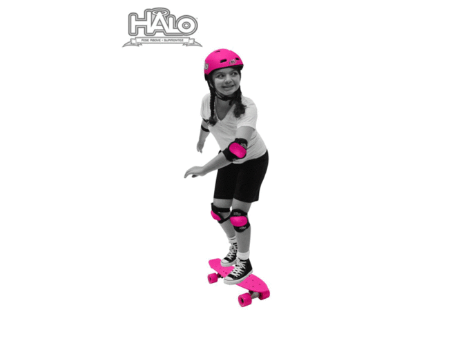 HALO 6-Piece Skateboard Combo Set - Pink