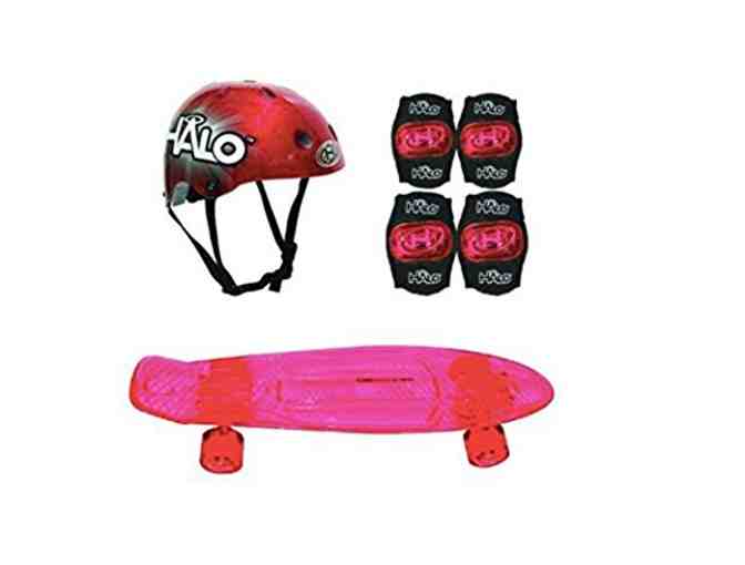 HALO 6-Piece Skateboard Combo Set - Pink