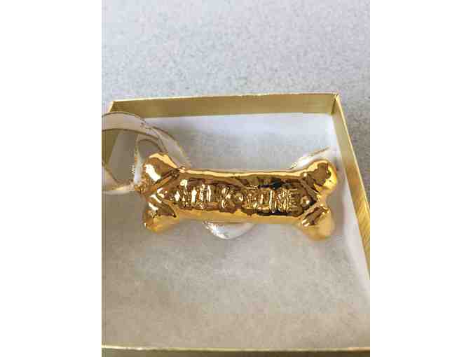 24K Gold dog biscuit ornament - Photo 1