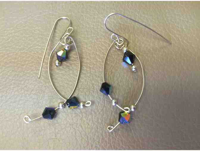 Swarovski Crystals dangling from 14K Rolled Gold