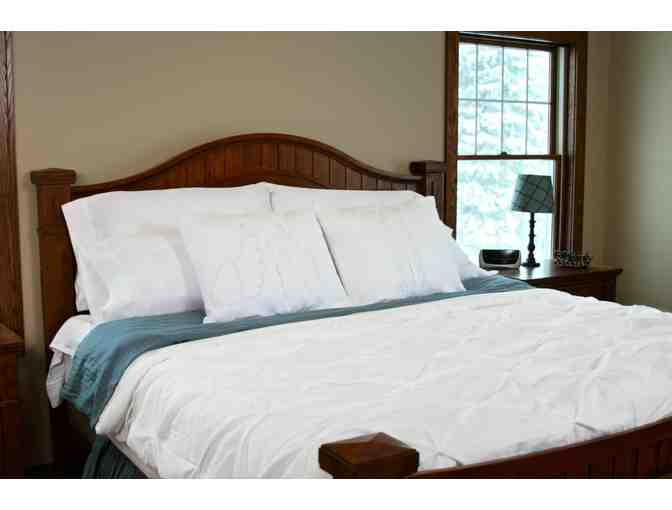 Pillow Case - Angel Wing Embroidered - White