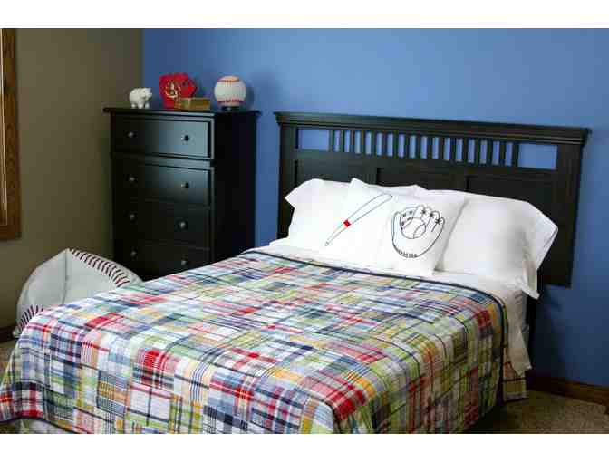 Pillow Case - Embroidered - Baseball