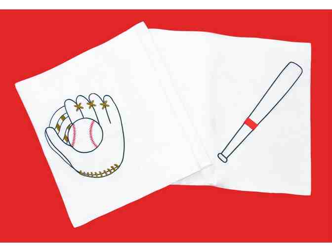 Pillow Case - Embroidered - Baseball