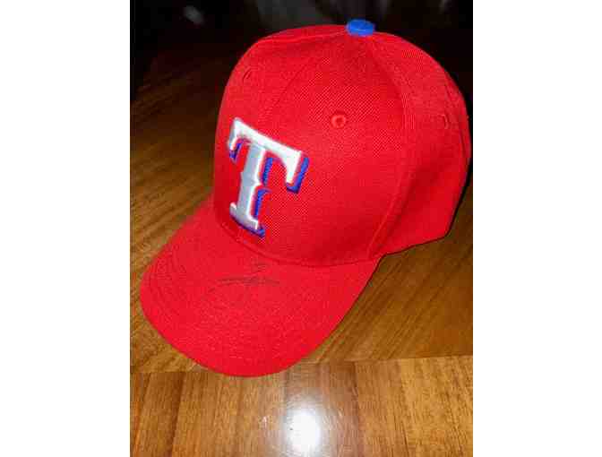 Texas Rangers Willie Calhoun Autographed Baseball Hat