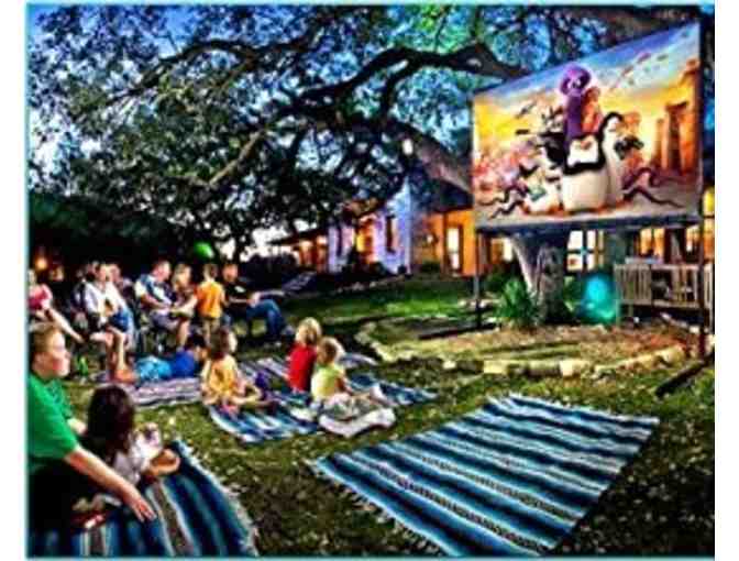 Home Cinema and Outdoor Projector with 100-Inch Screen