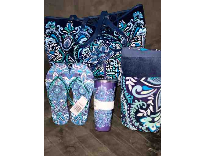Vera Bradley - Blue Island Medallion Beach Bundle