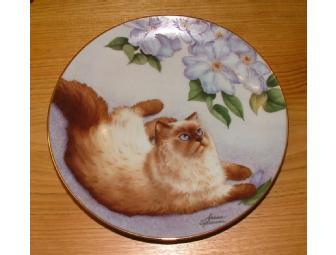 'Cats and Flowers' Collector Plates from The Danbury Mint