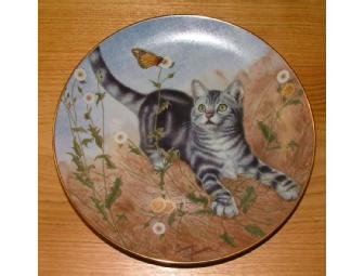 'Cats and Flowers' Collector Plates from The Danbury Mint