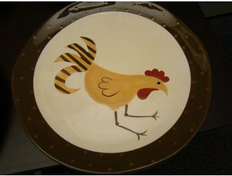 At Home America 'Rooster' Lunch Plates