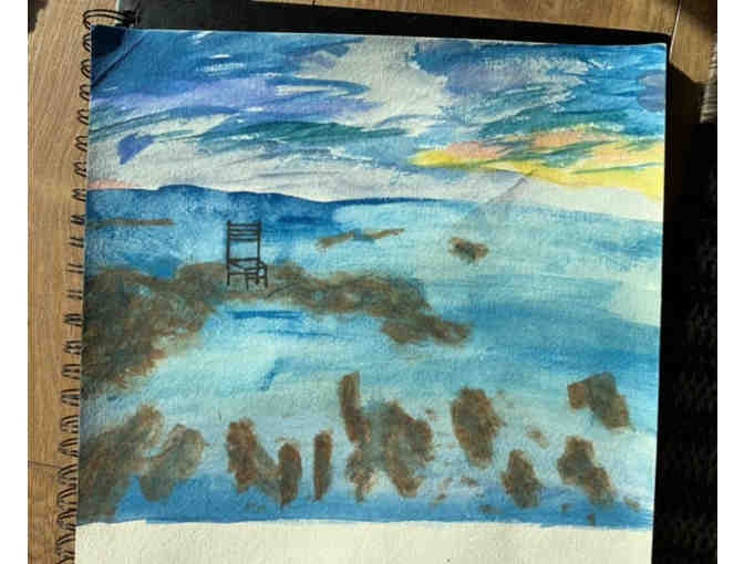 'Zen Storm' Watercolor Painting