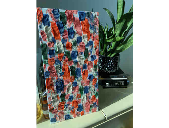 'Troubled' Mixed Media Painting