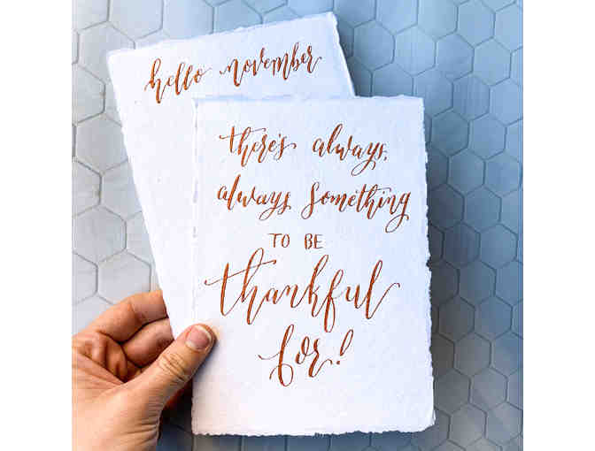 Custom Calligraphy Quote or Card