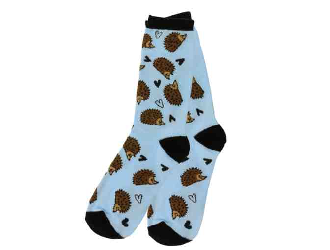 Hedgehog Love Socks - womens - Photo 1