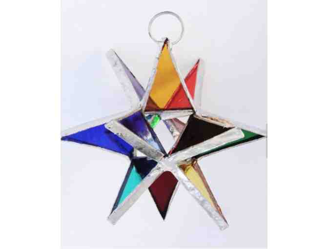 3-D Stained Glass Star - Rainbow - Photo 1