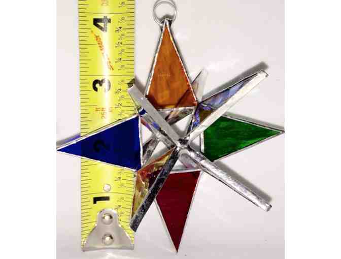 3-D Stained Glass Star - Rainbow - 4" - Photo 1