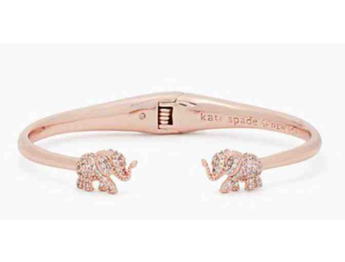 Kate Spade things we love pave elephant open hinge cuff - Photo 1