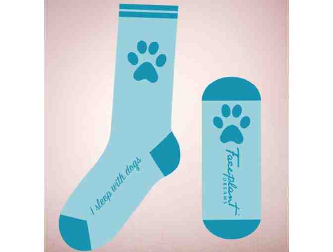 Faceplant Bamboo Socks: Sleeps with Dogs