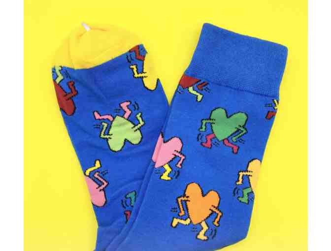 Keith Haring Crew Socks - Blue - Photo 1