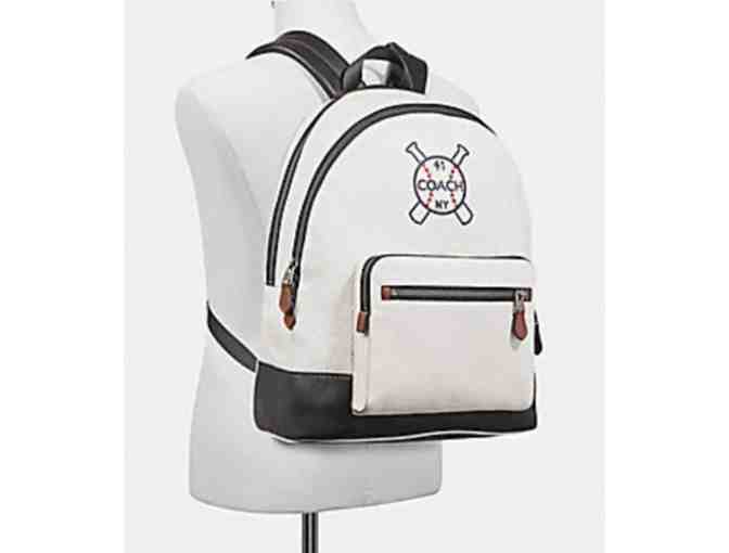 COACH WEST BACKPACK WITH BASEBALL AND BATS MOTIF