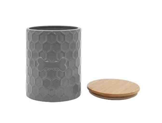 Sonoma Grey Pet Canister and Bowls