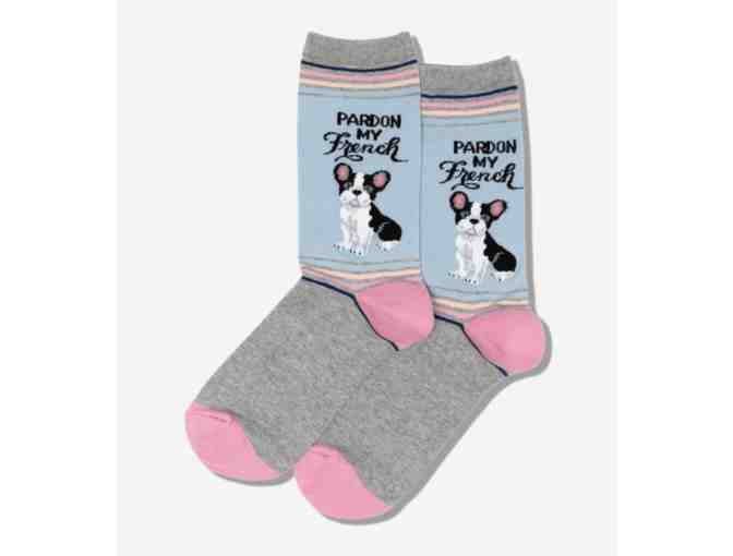 HOTSOX WOMENS PARDON MY FRENCH SOCKS - Photo 1