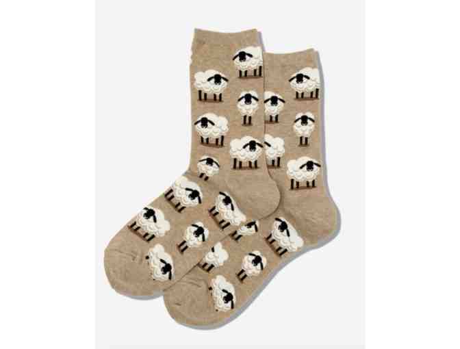 HOTSOX Womens Sheep Crew Socks - Photo 1