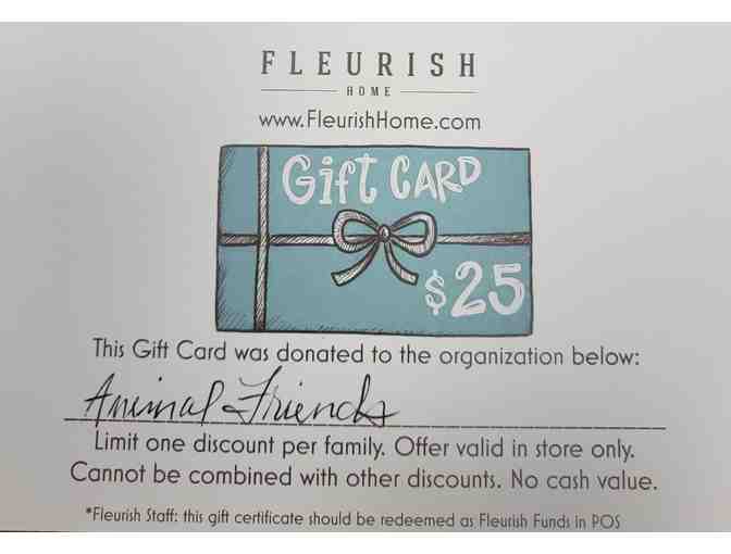 Fleurish Home $25 Gift Card