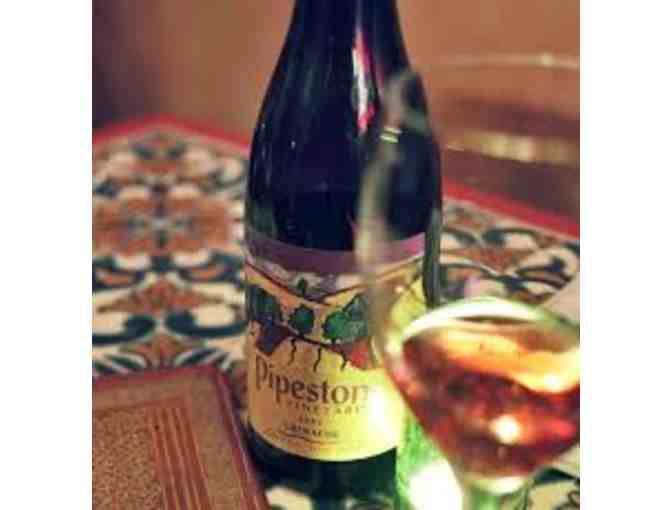 Pipestone Grenache Rose and Bottle of Two Old Dogs Sauvignon Blanc