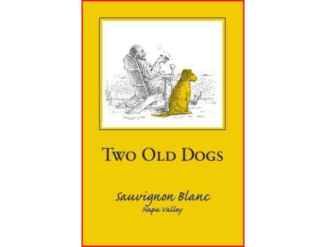 Pipestone Grenache Rose and Bottle of Two Old Dogs Sauvignon Blanc