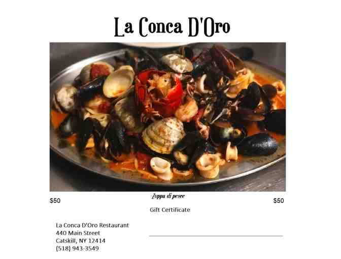 $50 Gift Certficate for La Conca D'Oro Restaurant, 440 Main Street, Catskill, NY - Photo 1