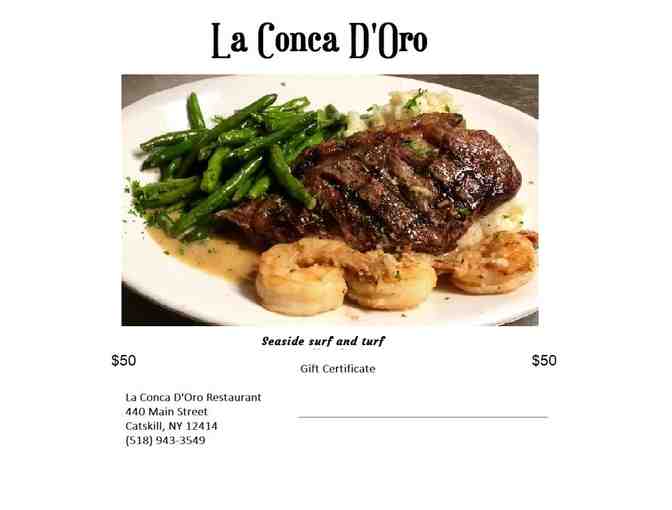 $50 Gift Certficate for La Conca D'Oro Restaurant, 440 Main Street, Catskill, NY - Photo 1