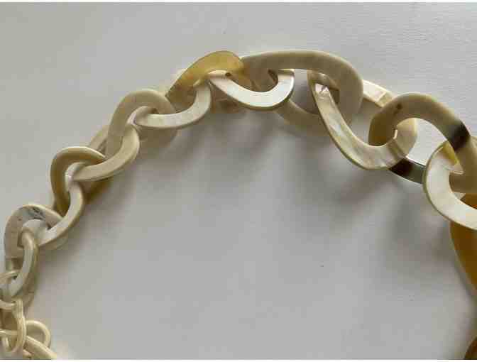 Beautiful Carved Bone Choker Necklace