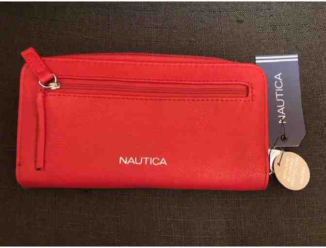 Red NAUTICA Fabric Wallet - new