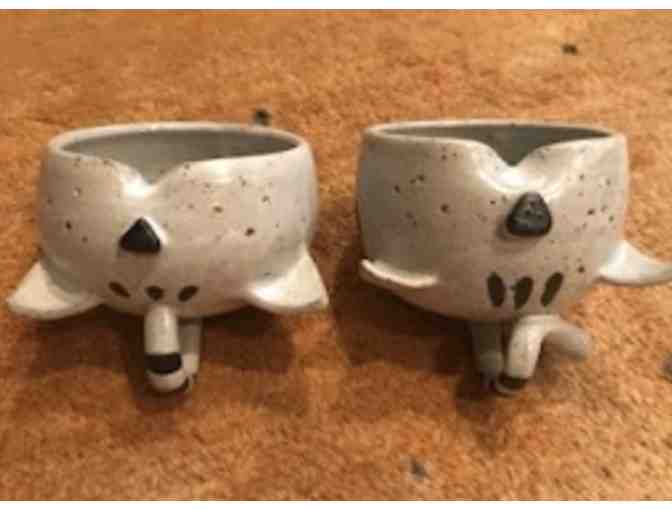 Cat Pottery Bowls by Reiko Takahashi