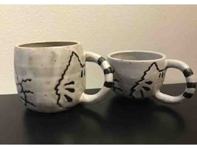 Cat paw and tail mugs