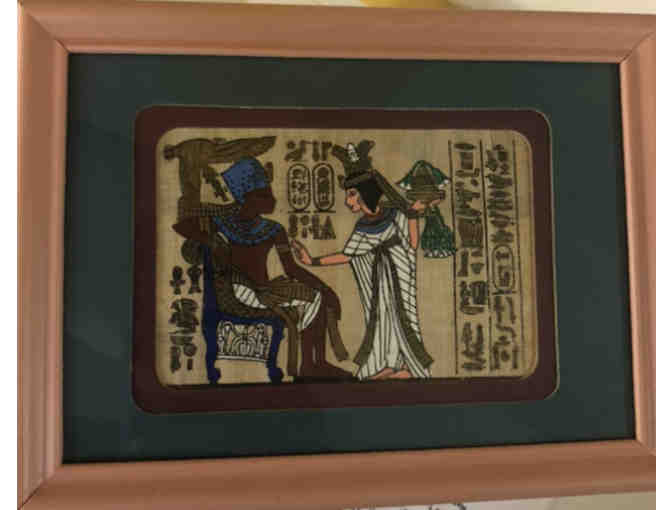 A collection of Egyptian prints on papyrus .