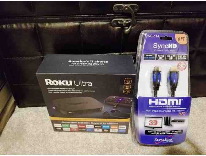 Roku Ultra and 6 ft HDMI Cable - Photo 1